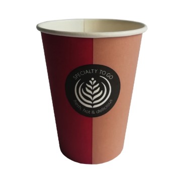 Kubek papier do gorących napojów 300ml kol. brązowy 50 szt. HAUTAMEKI