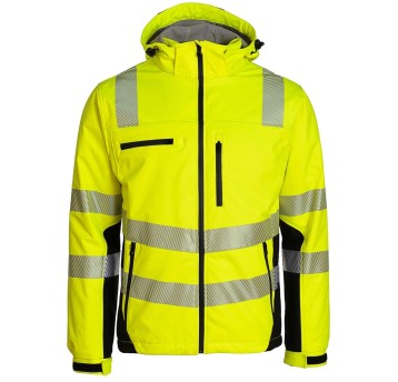 Kurtka ostrzegawcza ASATEX Prevent Trendline PTW-SP kat. II kol. żółto-czarny rozmiar XXL softshell