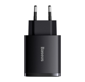 Ładowarka sieciowa BASEUS Compact kol. czarny 30W 2xUSB-A 1xUSB-C PD QC 3.0 [CCXJ-E01]