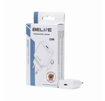 Ładowarka sieciowa BELINE kol. biały 25W + kabel USB-C [AZBINTLBELI2169]