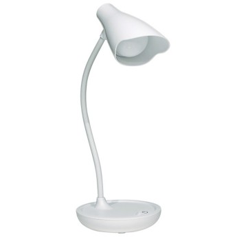 Lampka biurkowa UNILUX Ukky kol. biały na kabel usb i na baterie [400140699]