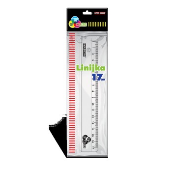 Linijka TOP-2000 kol. przezroczysty 17cm plastik [5901466217009]