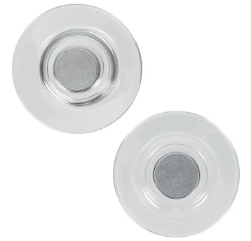Magnesy do tablic szklanych plastikowe Ø32mm NOBO Rare Earth kol. przezroczysty 4 szt. [1904116]