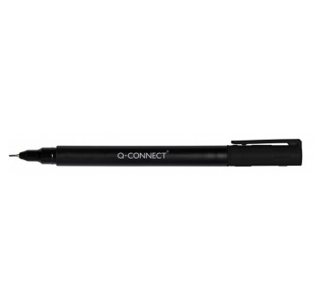 Marker do CD/DVD permanentny Q-CONNECT końcówka S 0,4mm kol. czarny [KF13317]