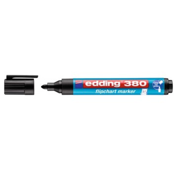 Marker do flipchartów EDDING E-380 końcówka okrągła 1,5-3mm kol. czarny [ED-380001]