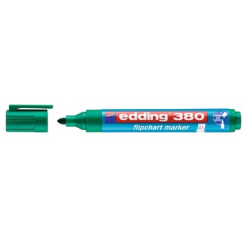 Marker do flipchartów EDDING E-380 końcówka okrągła 1,5-3mm kol. zielony [ED-380004]