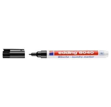Marker do tkanin EDDING E-8040 końcówka okrągła 1mm kol. czarny odporny na temp. do 95 C