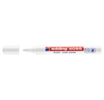 Marker kredowy do szkła EDDING E-4095 końcówka okrągła 2-3mm kol. biały [4-4095049]