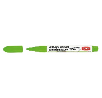 Marker kredowy suchościeralny TOMA TO-297 końcówka okrągła 1,5mm kol. zielony [TO-297 41]
