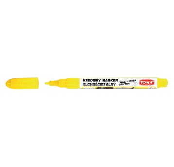 Marker kredowy suchościeralny TOMA TO-297 końcówka okrągła 1,5mm kol. żółty [TO-297 71]