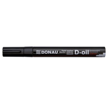 Marker olejowy DONAU D-OIL końcówka okrągła 2,8mm kol. czarny [7369001PL-01]