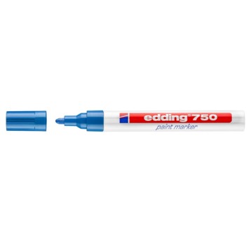 Marker olejowy EDDING E-750 końcówka okrągła 2-4mm kol. niebieski [4-7500003]