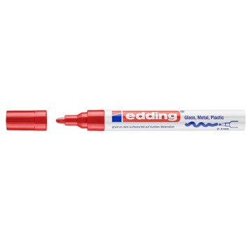 Marker olejowy EDDING E-750 końcówka okrągła 2-4mm kol. połyskujący czerwony [ED-750-9-002]
