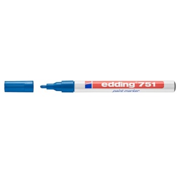 Marker olejowy EDDING E-751 końcówka okrągła 1-2mm kol. niebieski [ED-7519003]