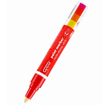 Marker olejowy GRAND GR-25 końcówka okrągła 1,8-2,8mm kol. czerwony [160-1964]