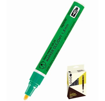 Marker olejowy GRAND GR-25 końcówka okrągła 1,8-2,8mm kol. zielony [160-1967]