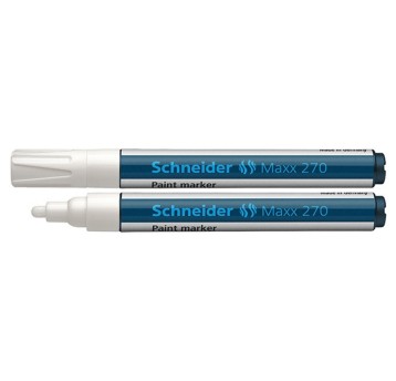 Marker olejowy SCHNEIDER MAXX 270 końcówka okrągła 1-3mm kol. biały [SR127049]