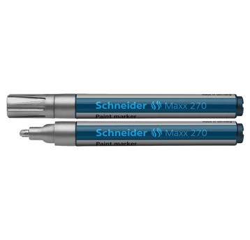Marker olejowy SCHNEIDER MAXX 270 końcówka okrągła 1-3mm kol. srebrny [SR127054]