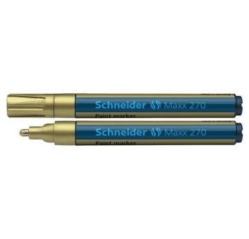 Marker olejowy SCHNEIDER MAXX 270 końcówka okrągła 1-3mm kol. złoty [SR127053]