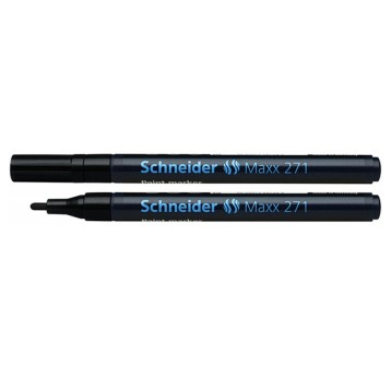 Marker olejowy SCHNEIDER MAXX 271 końcówka okrągła 1-2mm kol. czarny [SR127101]