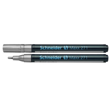Marker olejowy SCHNEIDER MAXX 271 końcówka okrągła 1-2mm kol. srebrny [SR127154]