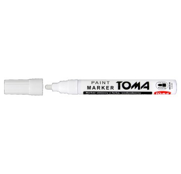 Marker olejowy TOMA TO-440 końcówka okrągła 2,5mm kol. biały [TO-440 72]