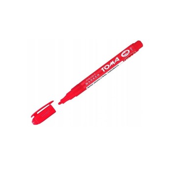 Marker olejowy TOMA TO-441 końcówka okrągła / fibrowa 1,5mm kol. czerwony [TO-441 22]