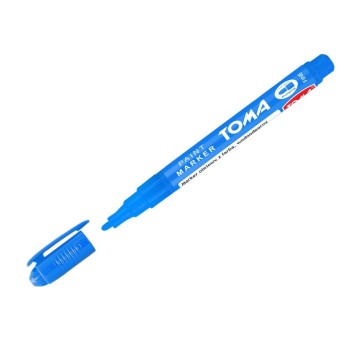 Marker olejowy TOMA TO-441 końcówka okrągła / fibrowa 1,5mm kol. niebieski [TO-441 12]