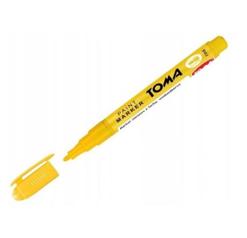 Marker olejowy TOMA TO-441 końcówka okrągła / fibrowa 1,5mm kol. żółty [TO-441 02]