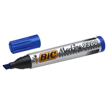 Marker permanentny BIC MARKING 2300 końcówka ścięta 3,7-5,5mm kol. niebieski [8209253]