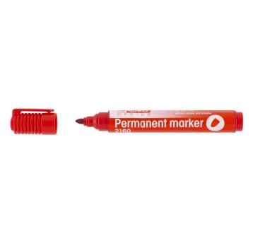 Marker permanentny D.RECT TH-2160 końcówka okrągła 1-3mm kol. czerwony [101112]