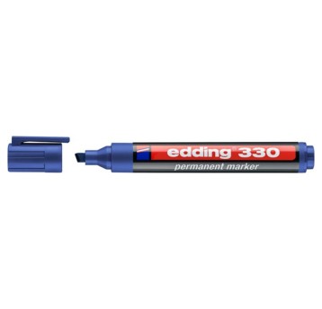 Marker permanentny EDDING E-330 końcówka ścięta 1-5mm kol. niebieski [4-330003]