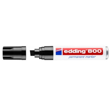 Marker permanentny EDDING E-800 końcówka ścięta 4-12mm kol. czarny [ED-800001]