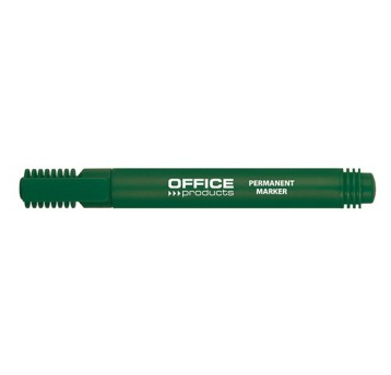 Marker permanentny OFFICE PRODUCTS końcówka okrągła 1-3mm kol. zielony [17071211-02]