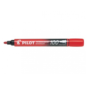 Marker permanentny PILOT SCA 100 końcówka okrągła 1mm kol. czerwony [SCA 100-R]