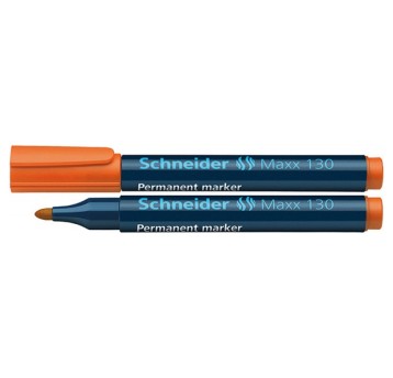 Marker permanentny SCHNEIDER MAXX 130 końcówka okrągła 1-3mm kol. pomarańczowy [SR113006]