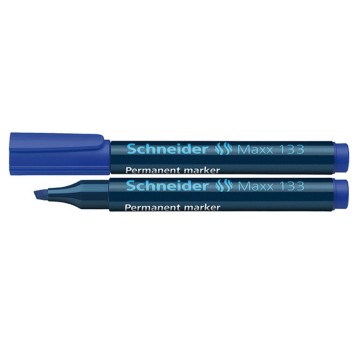 Marker permanentny SCHNEIDER MAXX 133 końcówka ścięta 1-4mm kol. niebieski [SR113303]