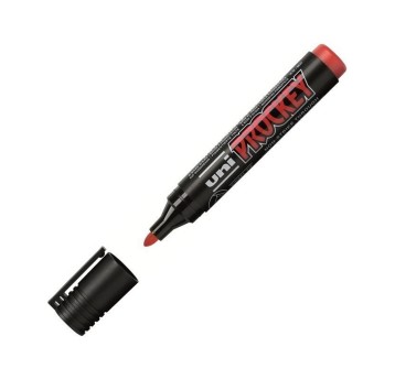Marker permanentny UNI PM-122 końcówka okrągła 1,2-1,8mm kol. czerwony