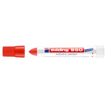 Marker przemysłowy w paście EDDING E-950 końcówka okrągła 10mm kol. czerwony [ED-950002]