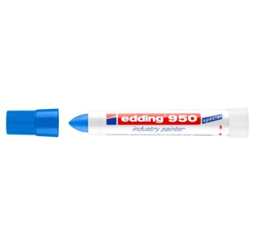 Marker przemysłowy w paście EDDING E-950 końcówka okrągła 10mm kol. niebieski [4-950003]