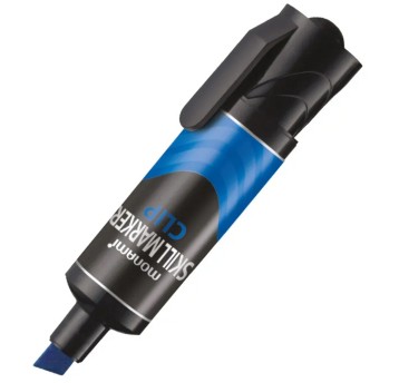 Marker specjalistyczny MONAMI SKILL MARKER CLIP końcówka ścięta 4-8mm kol. niebieski do przemysłu [160-2487]
