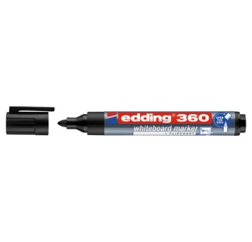 Marker tablicowy suchościeralny EDDING E-360 końcówka okrągła 1,5-3mm kol. czarny [4-360001]