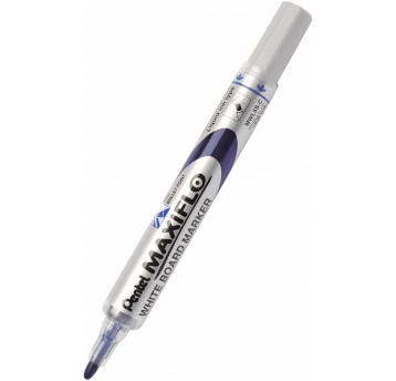 Marker tablicowy suchościeralny PENTEL MAXIFLO MWL5S końcówka okrągła 1,1-2,2mm kol. niebieski z tłoczkiem [MWL5S-C]