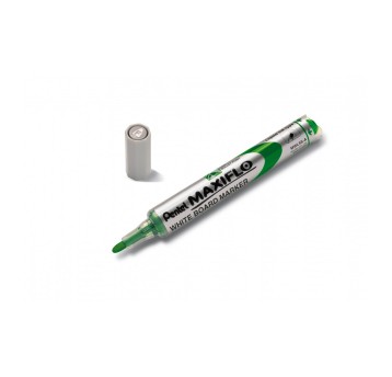 Marker tablicowy suchościeralny PENTEL MAXIFLO MWL5S końcówka okrągła 1,1-2,2mm kol. zielony z tłoczkiem [MWL5S-D]
