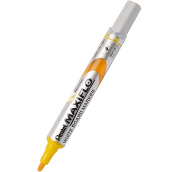 Marker tablicowy suchościeralny PENTEL MAXIFLO MWL5S końcówka okrągła 1,1-2,2mm kol. żółty z tłoczkiem [MWL5S-G]