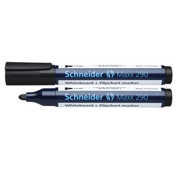 Marker tablicowy suchościeralny SCHNEIDER 290 końcówka okrągła 2-3mm kol. czarny [SR129001]