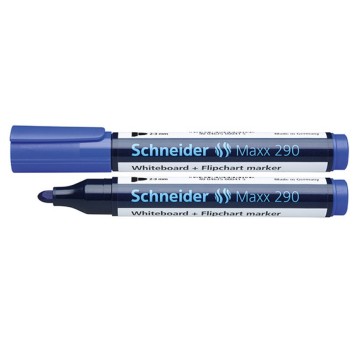 Marker tablicowy suchościeralny SCHNEIDER 290 końcówka okrągła 2-3mm kol. niebieski [SR129003]