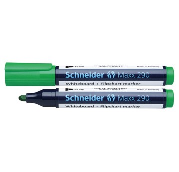 Marker tablicowy suchościeralny SCHNEIDER 290 końcówka okrągła 2-3mm kol. zielony [SR129004]