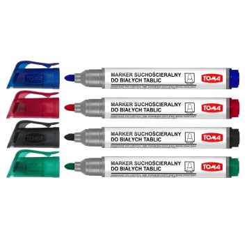 Marker tablicowy suchościeralny TOMA TO-266 końcówka okrągła 2mm kol. zielony [TO-266 42]