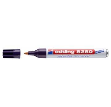 Marker UV do znakowania EDDING SECURITAS E-8280 końcówka okrągła 1,5-3mm kol. przezroczysty widoczny w świetle UV [4-8280100]